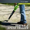 GreenWorks 24252 G-MAX 40V 150 MPH Variable Speed Cordless Blower, (2Ah) Battery