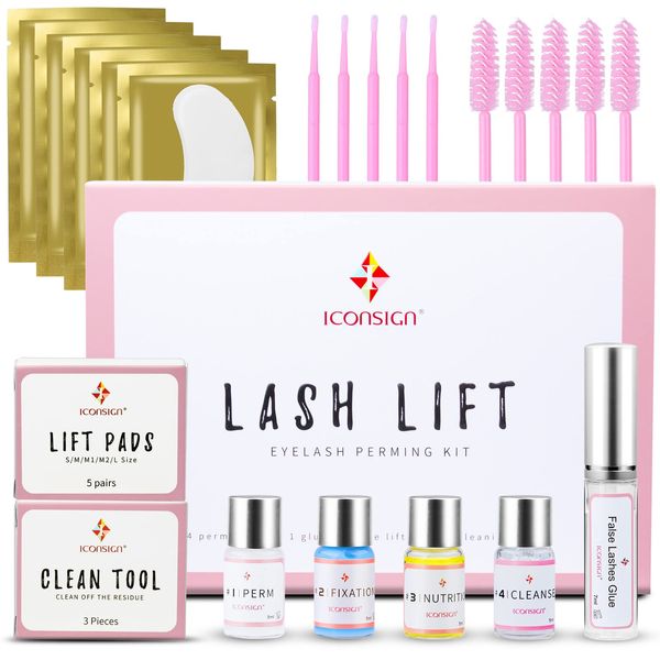 2023 Set aggiornato per sollevamento ciglia Hbaid Lash Lifting Kit Professionale Ciglia Curling Makeup Tools, Albero Semipermanente Curling Onda Lunga Durata per Salone e Uso Domestico