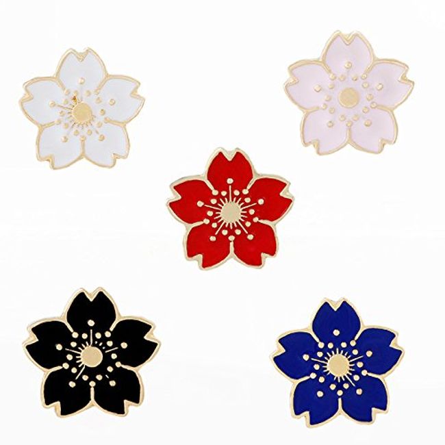 AFKshop Cherry Blossom Pin Badge Set of 5