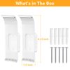 Mamerry Wall Mount Bracket for eero Pro 7 Router - Space-Saving Tri-Band Wi-Fi 7 Mesh System Accessory, Easy Installation Compatible with eero Pro 7(2 Pack)