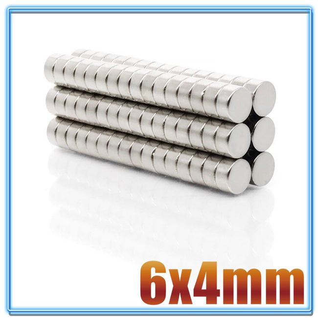 Disc Neodymium Magnets N35 6mm dia x 2mm 20pcs/pack