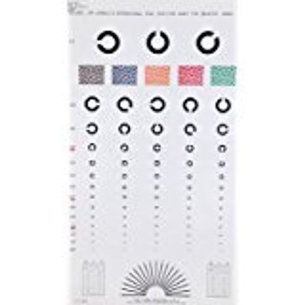 Matsuyoshi Medical Instruments Eye Chart Landolt 3m