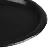 Amscan Black Dessert Paper Plates 17.7cm-8 Pcs