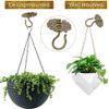 Wall Mount Ceiling Hooks,Plant Hooks for Ceiling Metal Plant Bracket Iron Wall M
