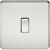 Knightsbridge SF1200PC Screwless 10 A 1-Gang Intermediate Switch, Polished Chrome