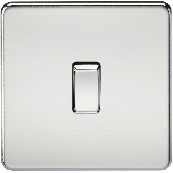 Knightsbridge SF1200PC Screwless 10 A 1-Gang Intermediate Switch, Polished Chrome