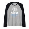 Cool Fathers Day Design Sewing Dad Raglan Baseball Tee