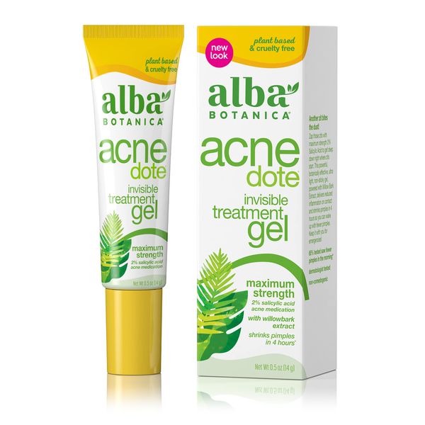 Alba Botanica Acnedote Maximum Strength Invisible Treatment Gel, 0.5 Oz