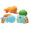 Pokémon Sleeping Plush - 5-Inch - Bulbasaur, Charmander, Squirtle