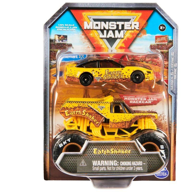 Monster Jam Official 1:64 Scale Diecast 2-Pack Series 5 Monster Truck ...