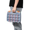 NEW TOOL BOX BITS STORAGE ORGANISER 21 COMPARTMENTS CASE SCREWS DIY ASSORTED | HARDWARE WORK TOOLS BITS | ADJUSTABLE DIVIDERS | CARRY HANDLE
