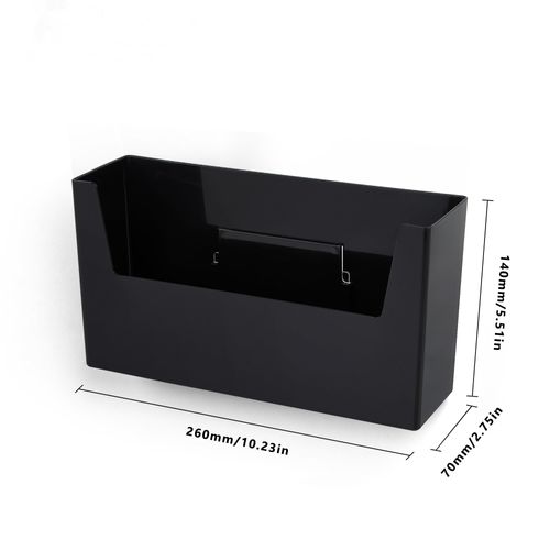 Urukutsa No Drilling Container Lids Holder 2 Pack Adhesive Lids Organizer for Cabinet Door Wall Mounted Under Sink Hanging Storage Basket for Home Kitchen Bathroom, Black