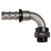 Setrab 22-M22PL06-90-2PK ProLine PushLock Hose End Adapter AN06, 90 Degree Angle - 2 Pack
