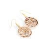 WINDALF Viking Jewellery Earrings Odin & Sleipnier 4.5 cm Bronze, Fabric jewellery bag