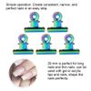 Nail Extension Clips - 5pcs Stainless Curve C Nail Extension Clips Multi-functional Nail Art Accessories for Long Nail and Thin Nail