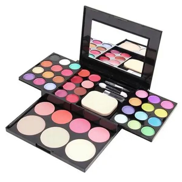 Makeup practical materials setMakeup palette set box pro blusher eye shadow powder lip gloss shimmer kit brush