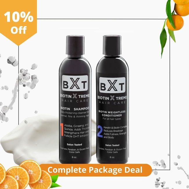 Biotin Shampoo & Conditioner For Hair Growth, Unisex - Biotin Xtreme Hair Care