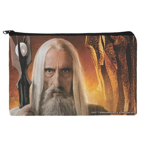 The Lord of The Rings Saruman Character Pencil Pen Organizer Zipper Pouch Case