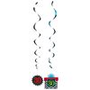 Amscan 30th Celebrate Swirls Decorations Pack, 12 Pieces