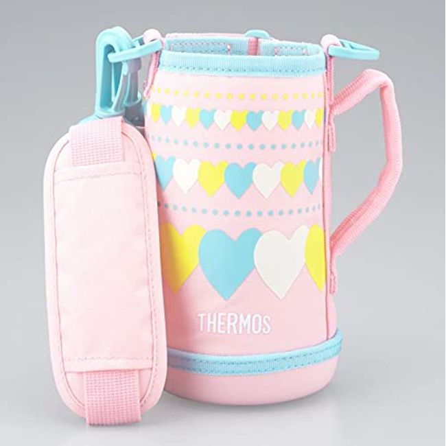 Thermos FJJ-600WF 2-Way Bottle Handy Pouch, Pink Heart (PHT), Replacement Part