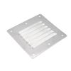 Bitray 2Pcs Rectangle Louvered Vent Rectangular Marin Vent 316 Stainless Steel Louvered Vent (127 x 115mm)