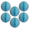 6-pack 5 Inch Light Blue Honeycomb Tissue Paper Balls