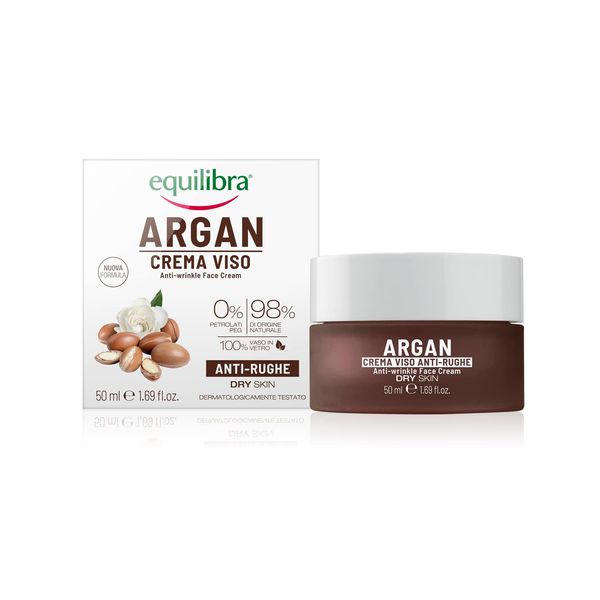 Equilibra Argan Crema Viso Anti-Rughe, 50 ml