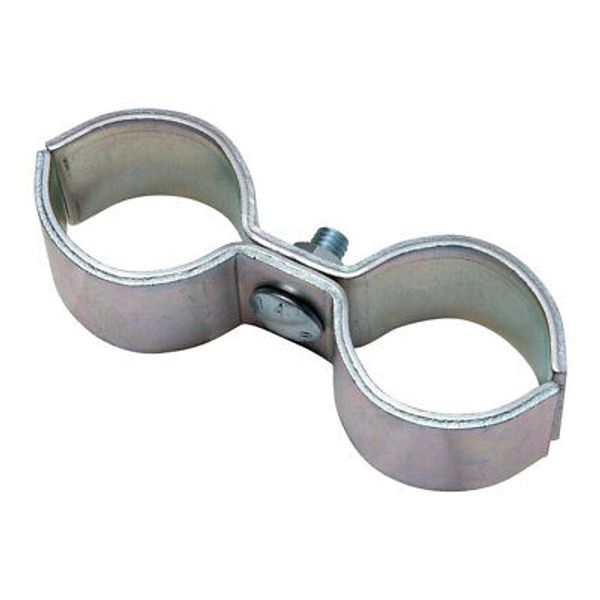 National Hardware Zinc-Plated Silver Steel Non-Welded Gate Pipe Clamp 2 L in.