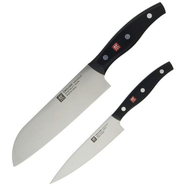 Zwilling 30748-902 2-piece Set with Twin Pollux Santoku Knife & Petty Knife, Made in Japan, Stainless Steel, Gift, Made in Seki, Gifu Prefecture