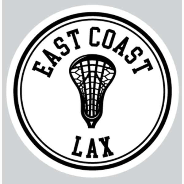 East Coast Lacrosse / Sticker - Small / 1 / White