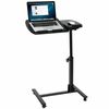 Height Adjustable Mobile Rolling Laptop Desk Hospital Table Cart Over Bed Stand