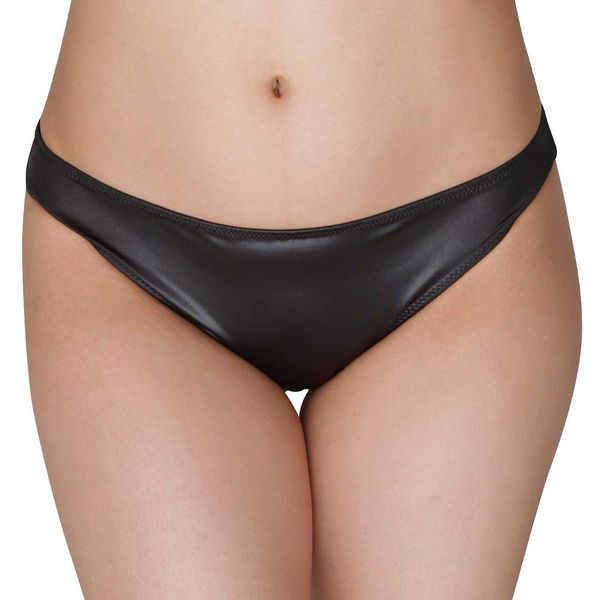 UNISEX Gloss Stretch Loose Full Back Black