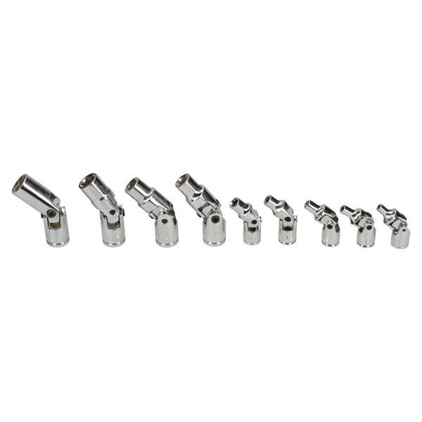 1/4" + 3/8” Drive E Female Torx Star Sockets on Wobble Universal Joint E4 – E16