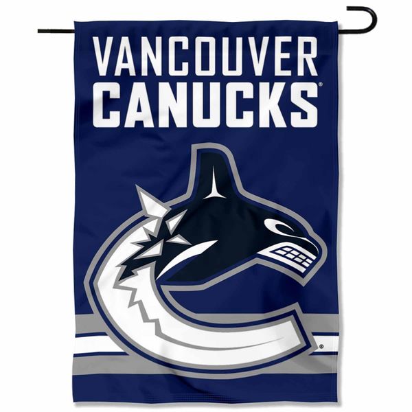 Vancouver Canucks Double Sided Garden Flag