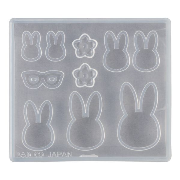 Padico Soft Mold 403053 Resin Mold, Rabbits