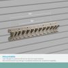 Suncast 2' Wall Mount Tool Organizer for Hanging Lawn and Garden Tools, 30 lb. Weight Capacity, Gray, Made in the USA
