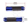 Blue CNC Shadow Hand Grip 7/8 Handle Bar 22mm Left Right Universal End Gel