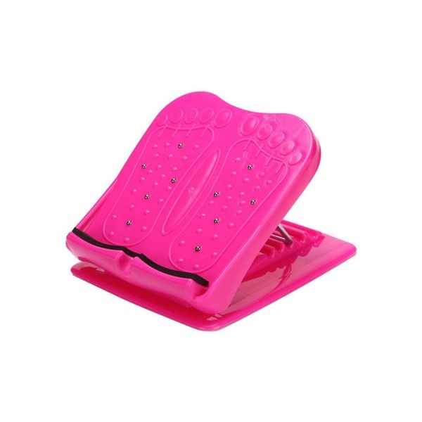 Calf Stretching Device Foot Calf Stretching Board Portable Slant Board Foot Massage Instrument Adjustable Incline Board Ankle Stretcher Positioning Foot Stretch Wedge Board, Pink