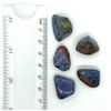 Dumortierite Small Crystal Tumbled Stones - 5 Pc