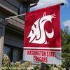 Washington State Cougars Wordmark Logo House Flag Banner
