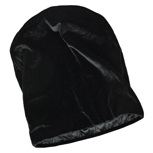 Jennycapp Reversible Sleep Cap - Velvet & Satin Sleep Cap