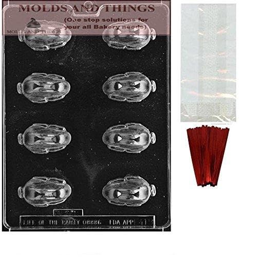 BABY SLEEPING BUNNY Chocolate Candy Mold With © Candy Making Instruction + 25 Lollipop Packaging Kit