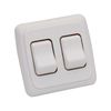 Double SPST On-Off Switch with Bezel, Technology Components 12V Light Switch RV Switch | RV Electrical | Toggle Switch for RV, Camper, Trailer
