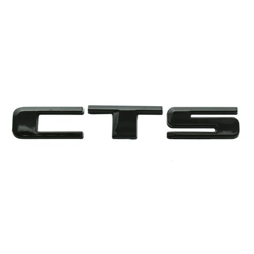1x CTS Metal Letter Emblem Nameplate Sport Compatible with CTS V Rear Trunk Decklid Letter Badge (Glossy Black)