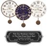 Black French Toile Clock- Antique Paris Clock