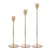 Metal Candle Holders Set, Tall Taper Candlestick Holder (3 Pack)