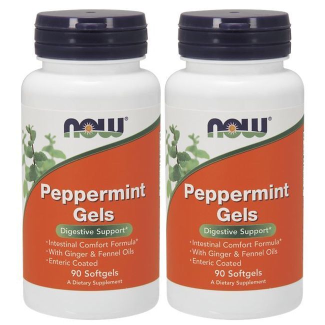 Peppermint Gels 90 Softgels by NOW Foods (2 PACK)