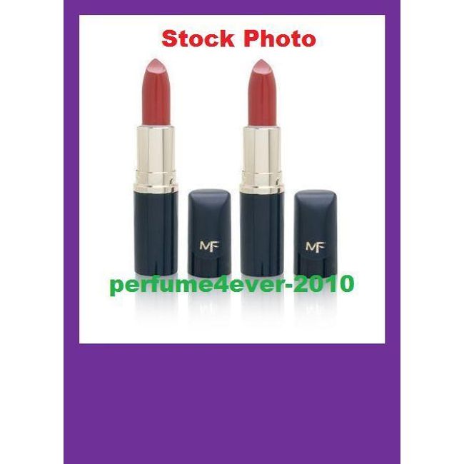 2 X MAX FACTOR LASTING COLOR LIPSTICK # 1950 WILD BLUE