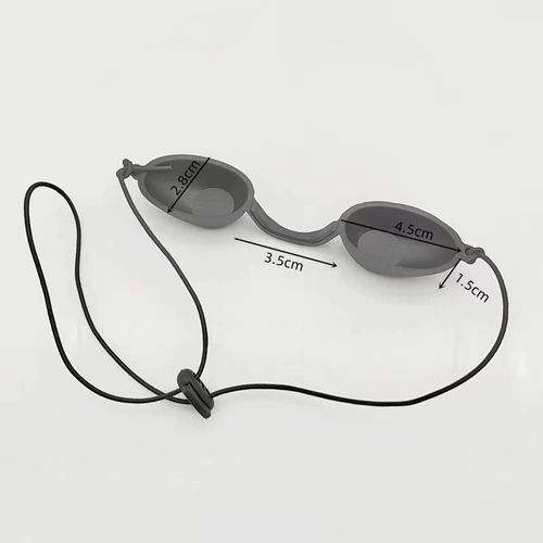 UV Protective Glasses, Pack of 3 Laser Safety Glasses, Protective Glasses from the Beauty Clini, Soft Eye Protection, IPL Eye Shields, Reliable Infrared Solarium Safety Glasses for Laser Therapy, UV