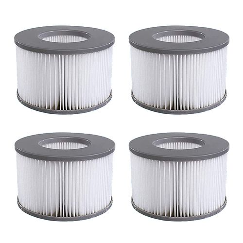 Mscomft Replacement Filter for MSPA Whirlpoal Replacement Filter Cartridge Water Filter Filter for Whirlpoal, for Hot Submarine and Spa, for Inflatable Pools Water Filter Model from 2020 (4 Pieces)